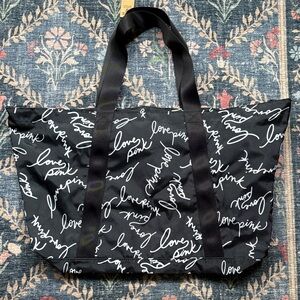 PINK Victoria's Secret Black Tote